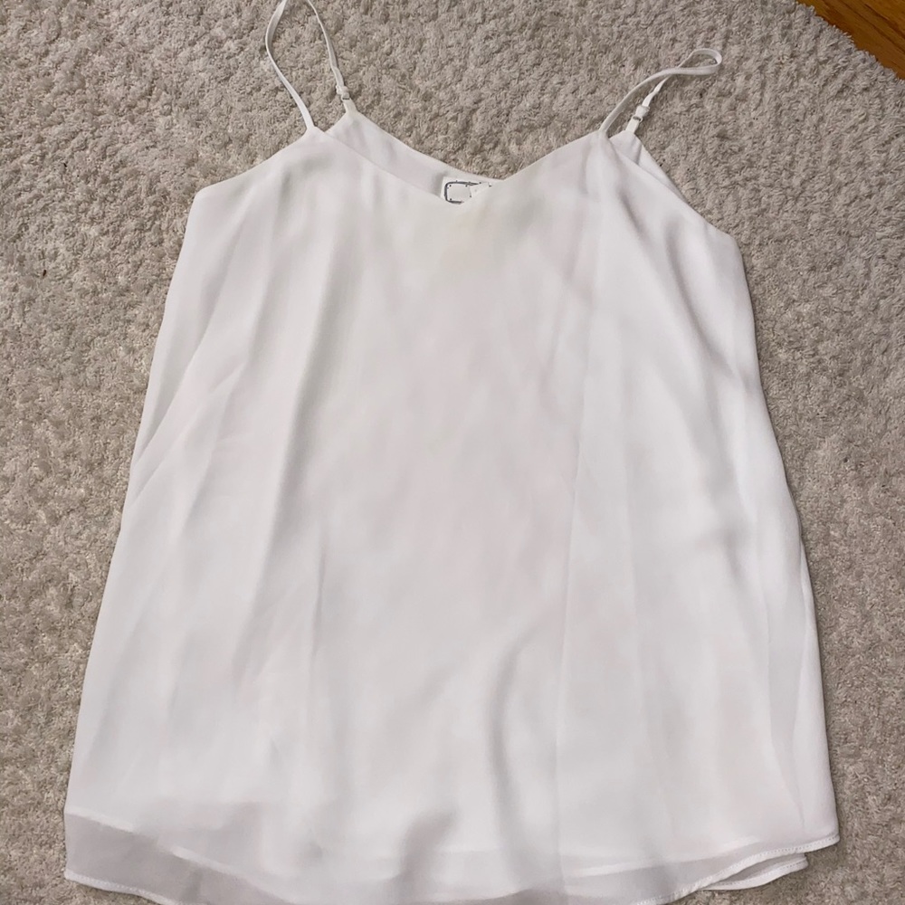 WHITE CHIFFON BLOUSE // NWOT